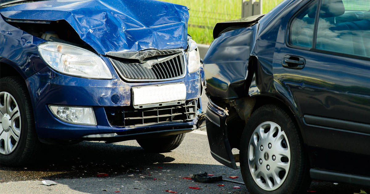 Rear end accident