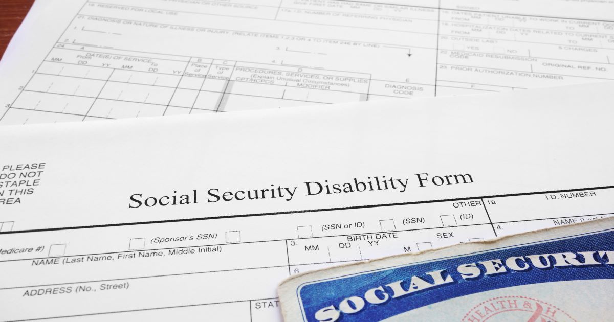 Social Security Disability application form