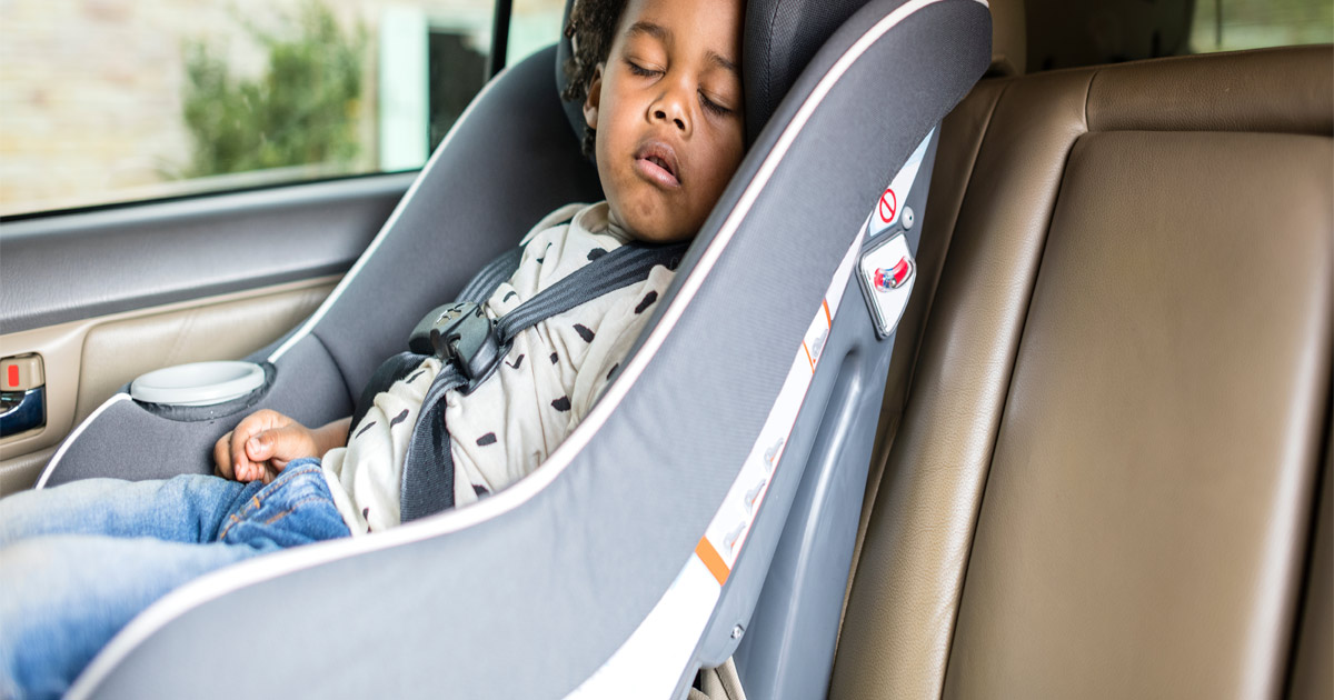 Child in carseat sleeping