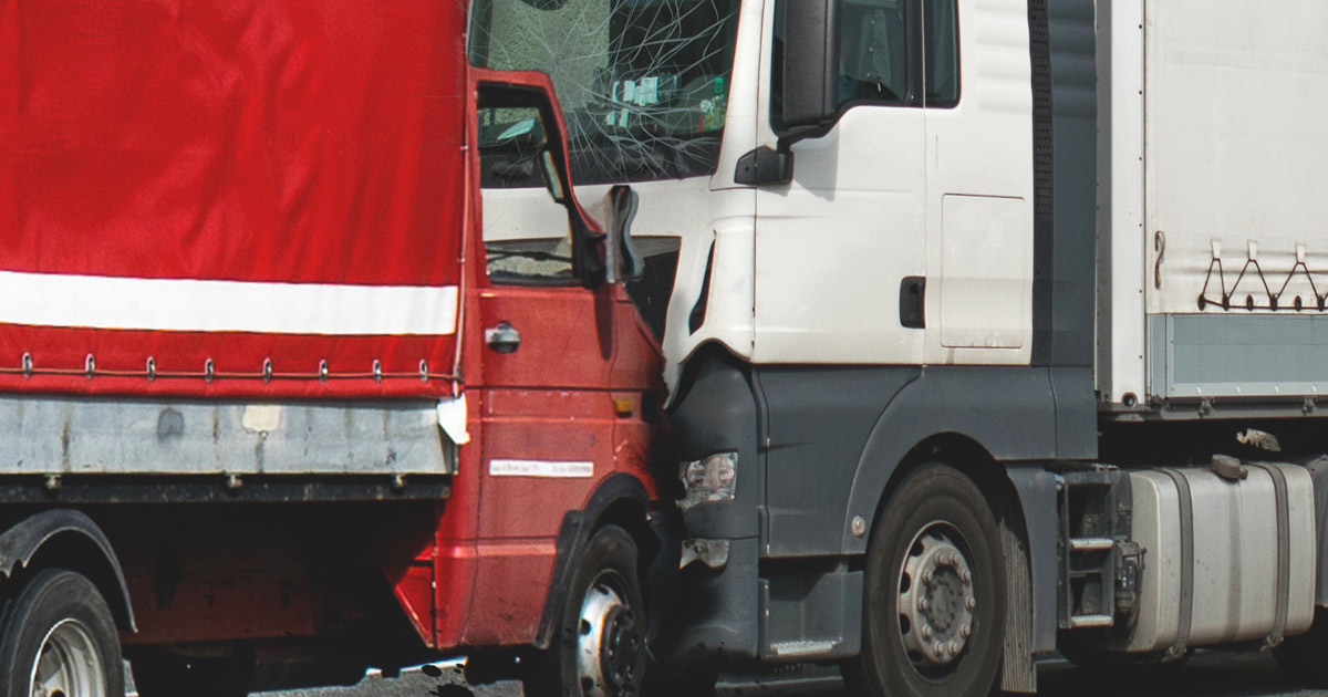 head-on truck collision